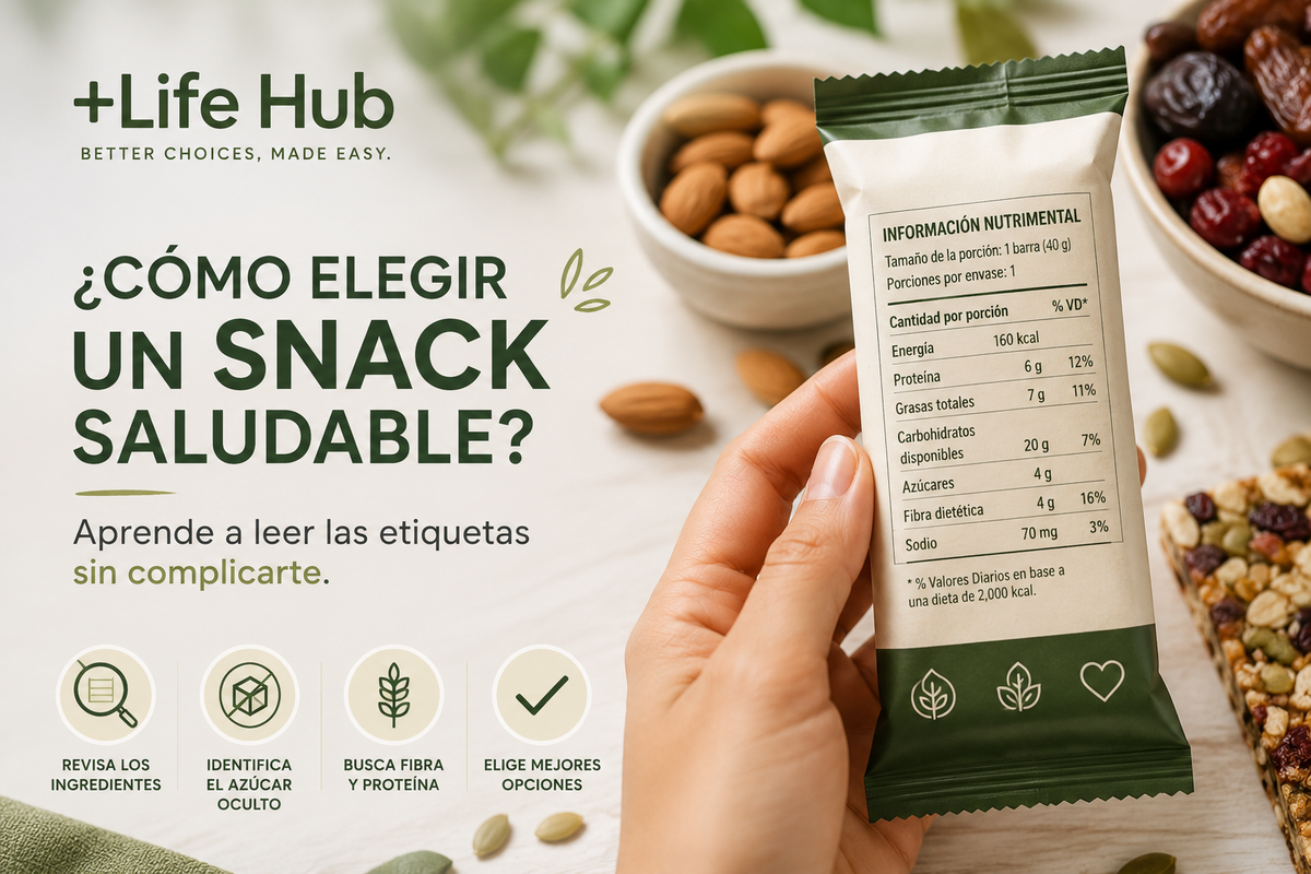Cómo elegir un snack saludable: aprende a leer las etiquetas sin complicarte