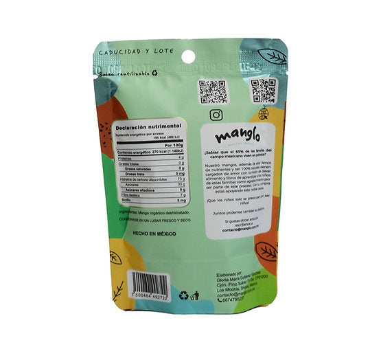 Manglo Mango Deshidratado 120 g