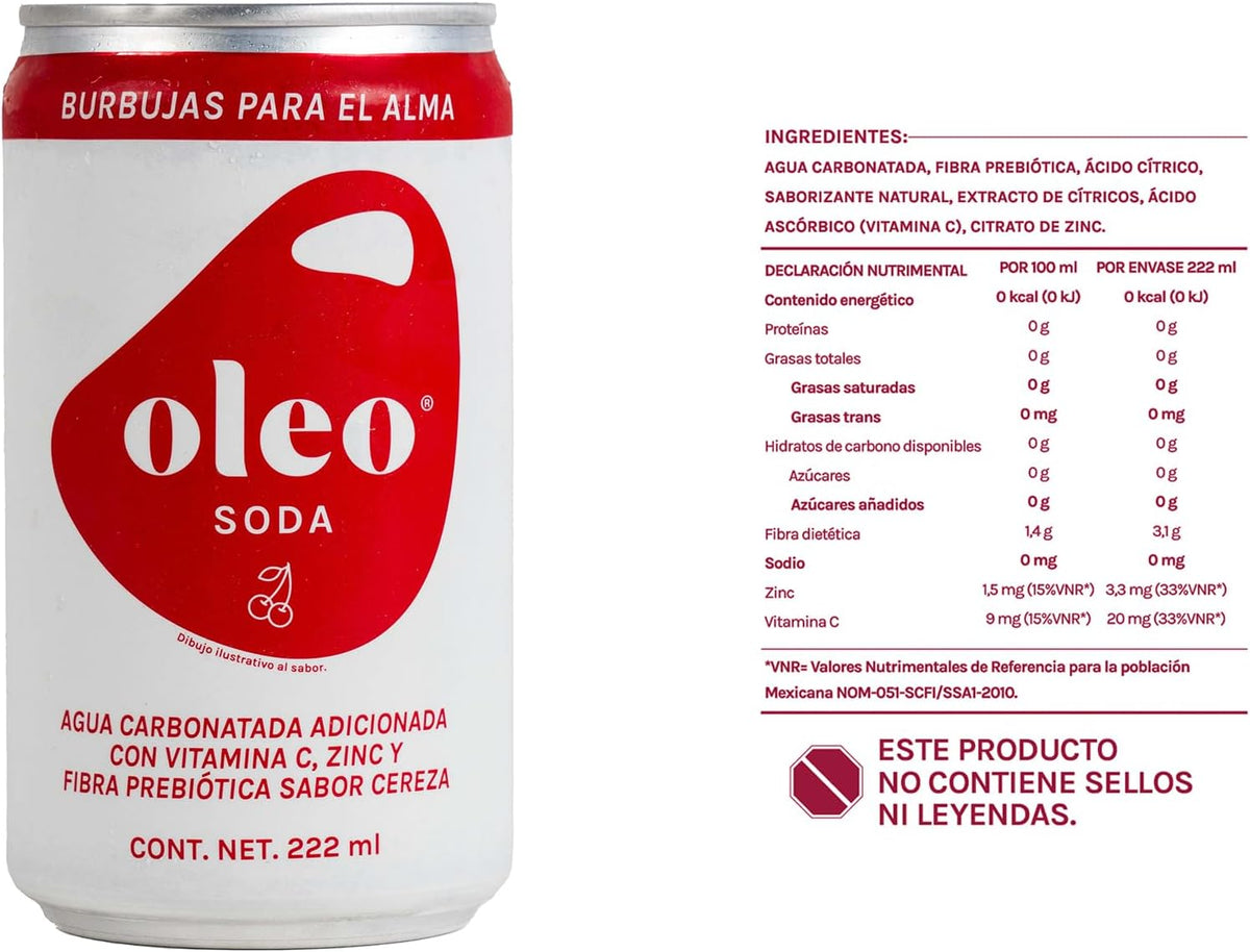 Oleo Soda Cereza 222 ml