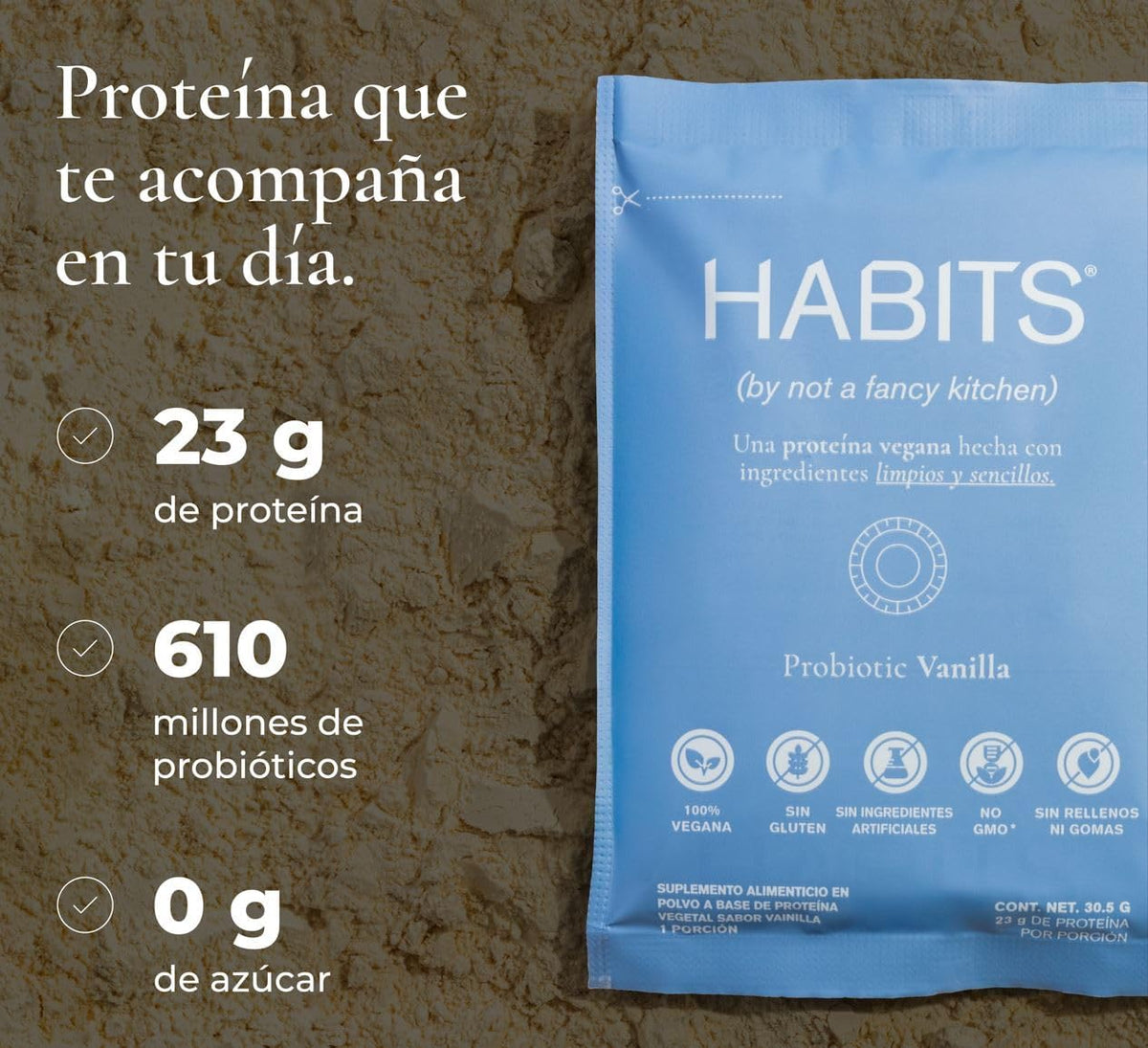 Habits Sachet Proteína 23 g Vainilla