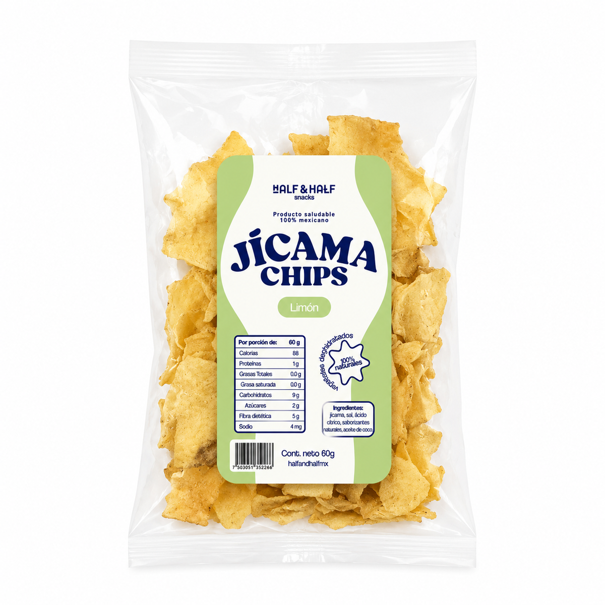 Half & Half Chips Jícama Limón