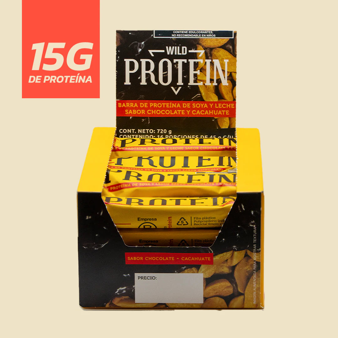 Wild Protein Bar Chocolate - Peanut Butter 45 g - 15 g P