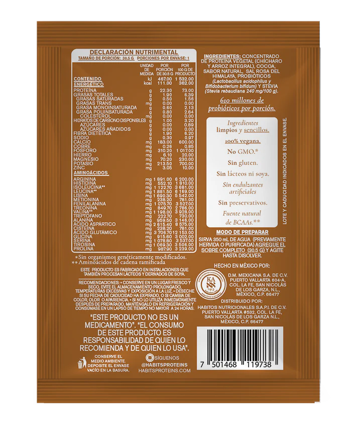 Habits Proteína Individual 22.3 g Chocolate