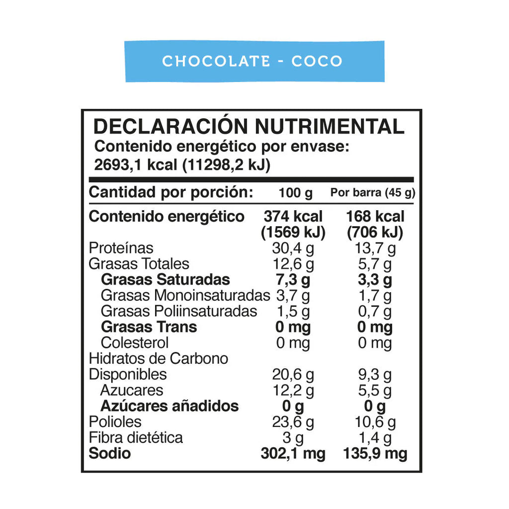 Wild Protein Bar Chocolate Coco 45 g - 15 g P
